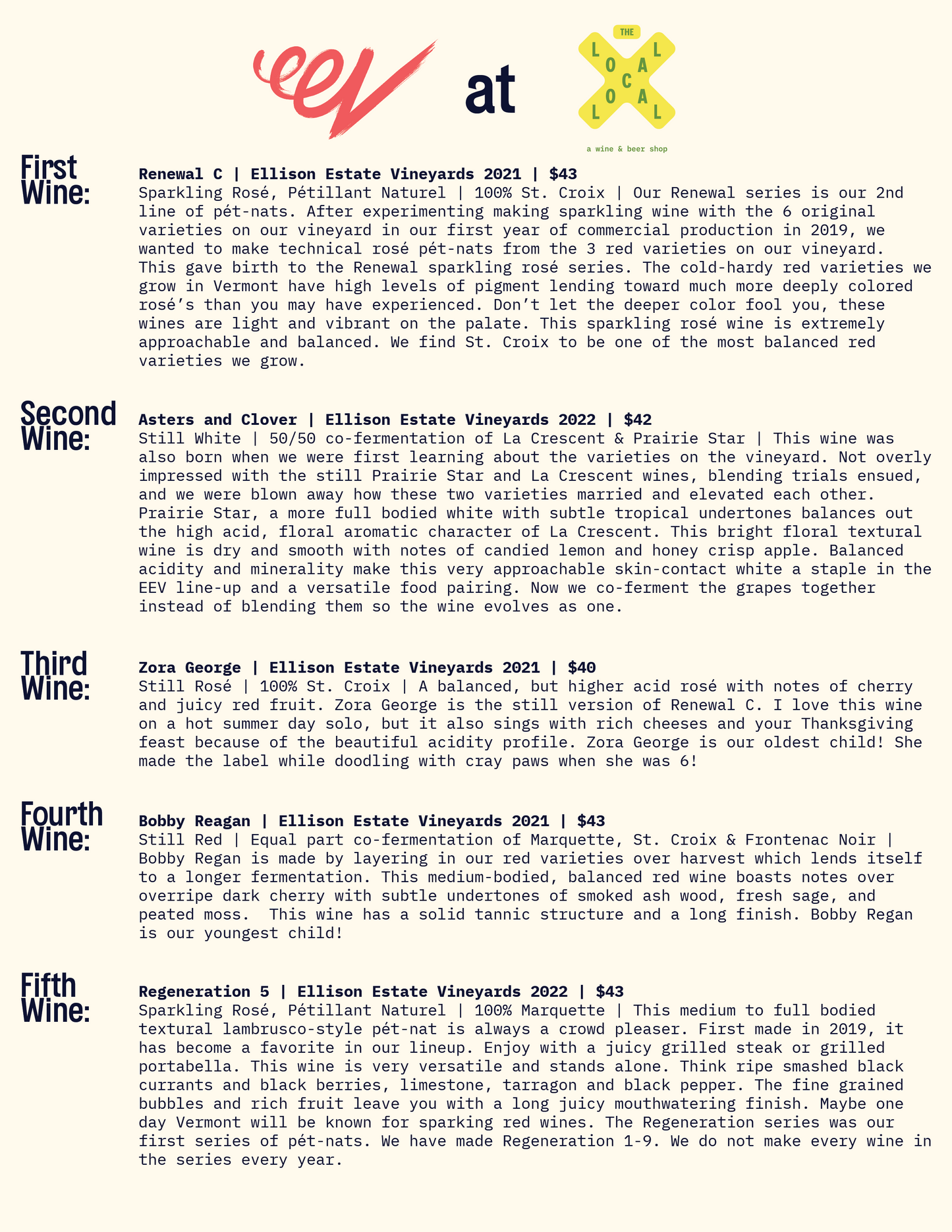 Meet The Winemaker: Kendra Knapik of Ellison Estate Vineyard - 6pm-7:30pm - 5/9/24