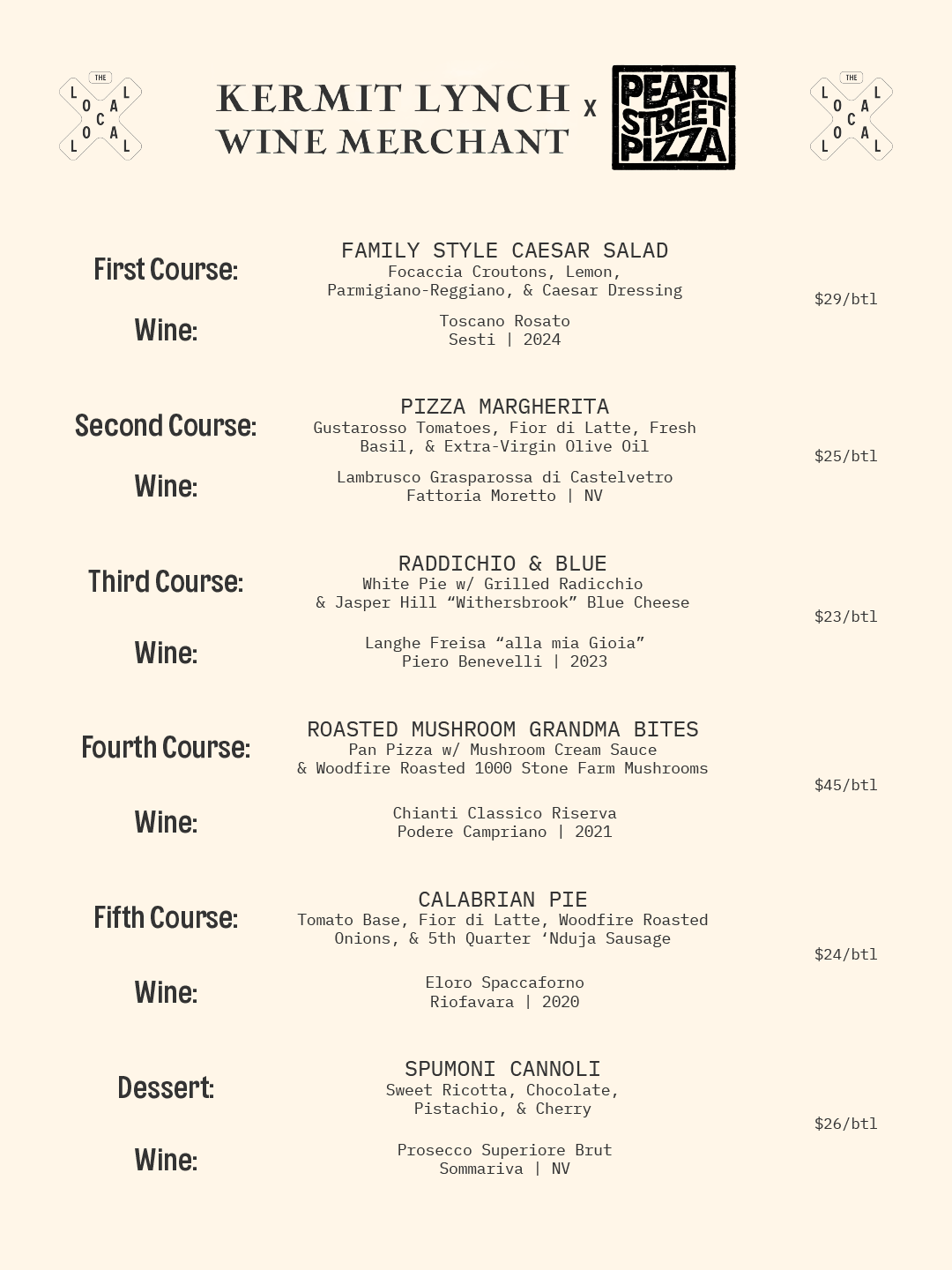 Pizza Night Hosted By Pearl Street Pizza & Kermit Lynch's Lisa Strausser - 6pm-8pm - 2/10/26