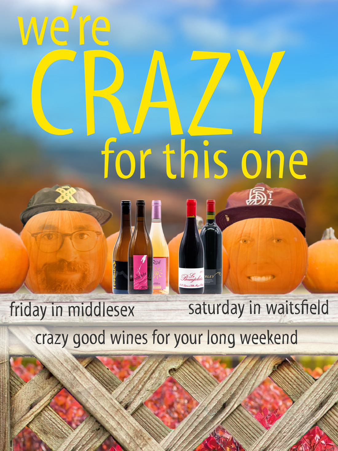 DON'T MISS THIS FREE TASTING! -- josh & i are opening up some special bottles to celebrate the long weekend!