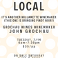 It's Another Willamette Winemaker (This One Brought Pinot Noir!): Winemaker John Grochau of Grochau Wines - 6pm-7:30pm - 7/14/26