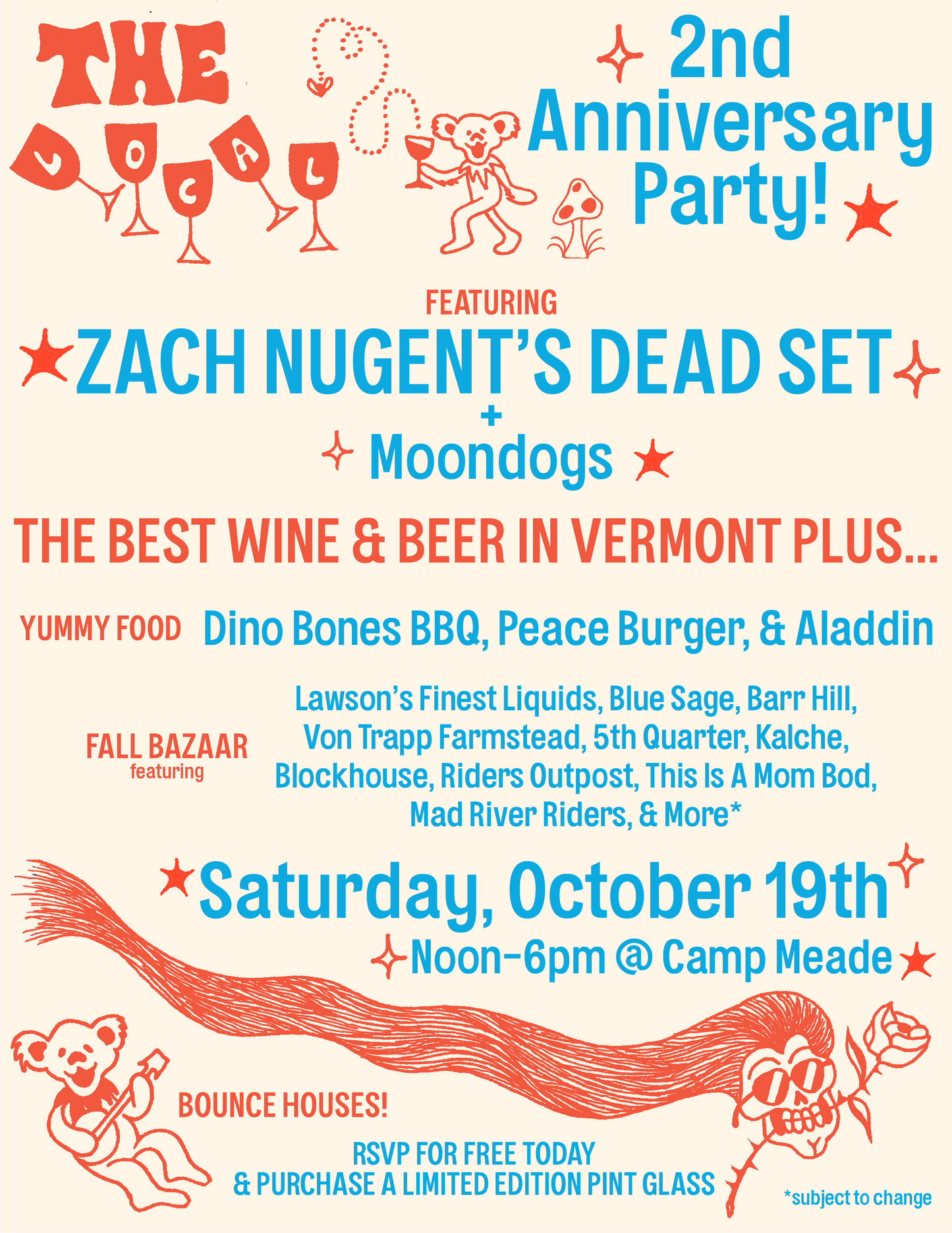 Saturday October, 19th - 2nd Anniversary Party! - 12pm-6pm