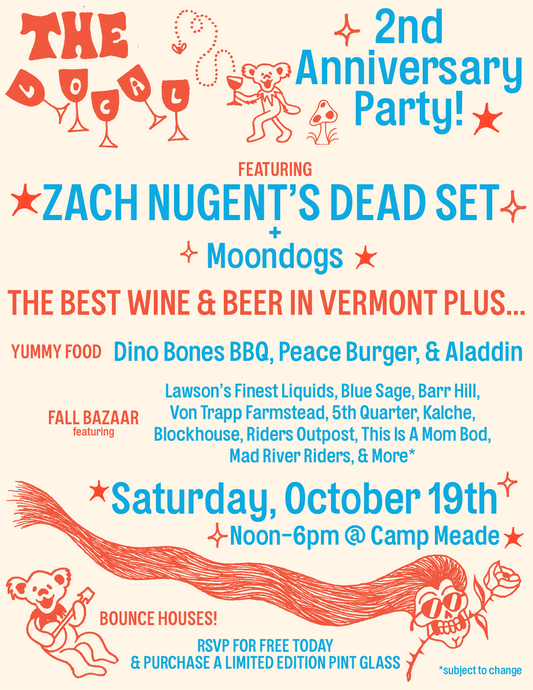 Saturday October, 19th - 2nd Anniversary Party! - 12pm-6pm