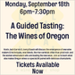 A Guided Tasting: The Wines of Oregon - 6pm-7:30pm - 9/18/23
