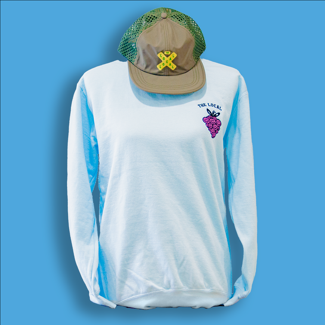 Embroidered Happy Grapes Sweatshirt