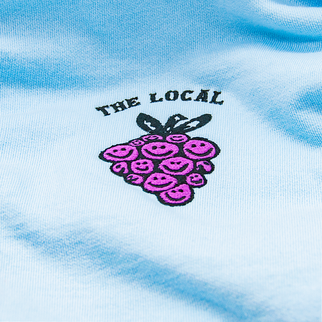 Embroidered Happy Grapes Sweatshirt