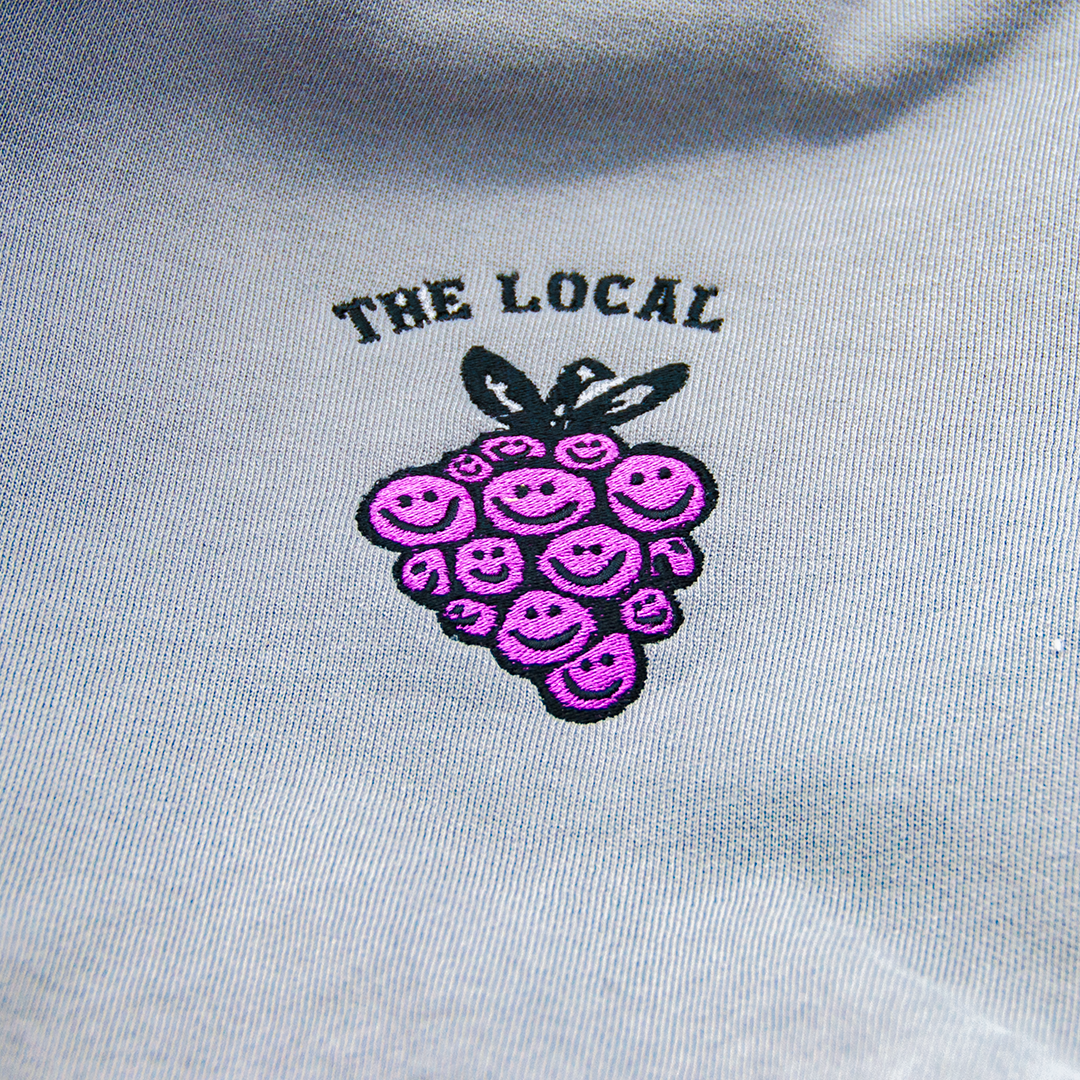 Embroidered Happy Grapes Sweatshirt