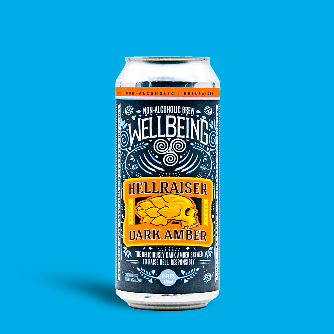 Hellraiser Dark Amber Non-Alcoholic - Wellbeing Brewing – The Local ...