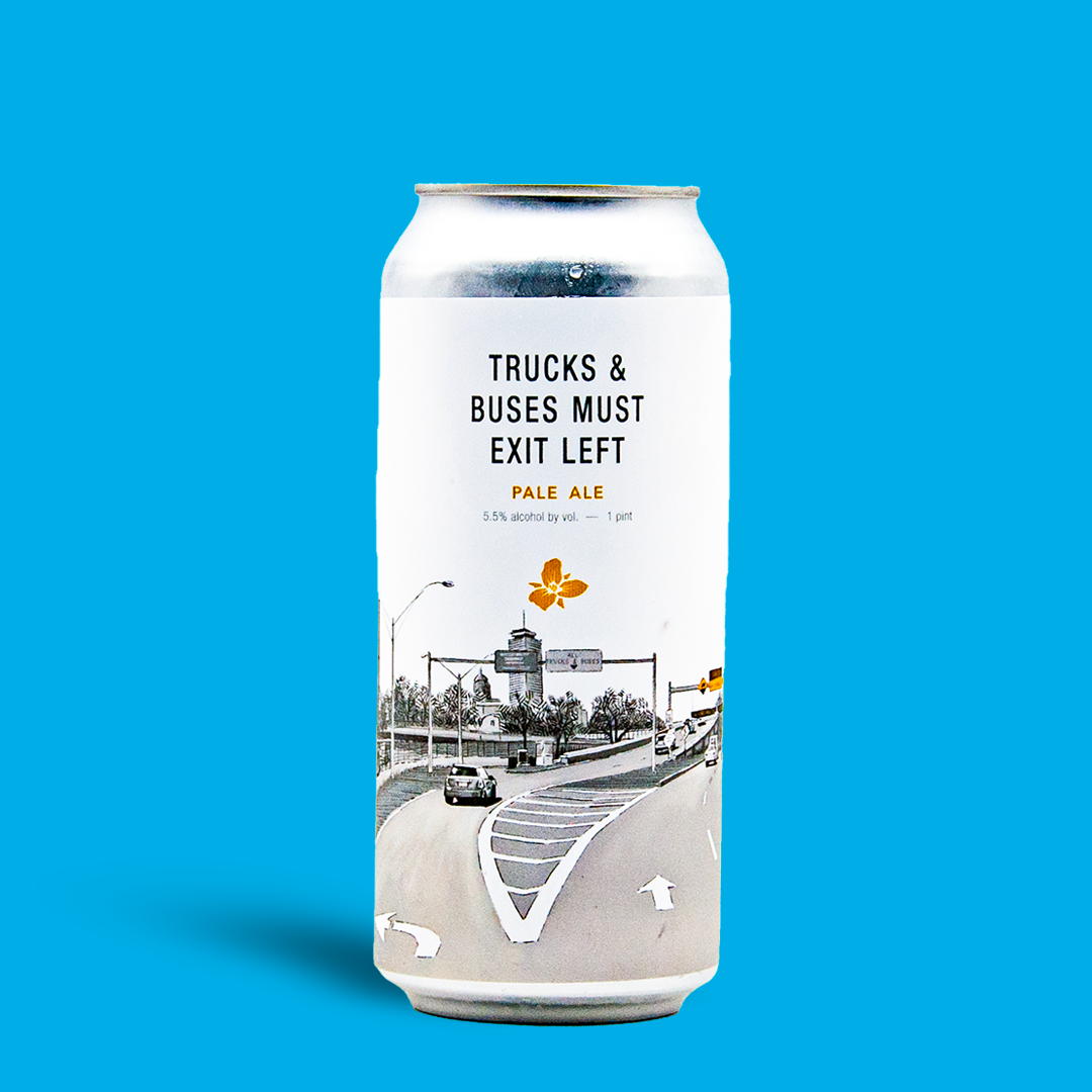 Trucks & Buses Must Exit Left - Trillium Brewing Company
