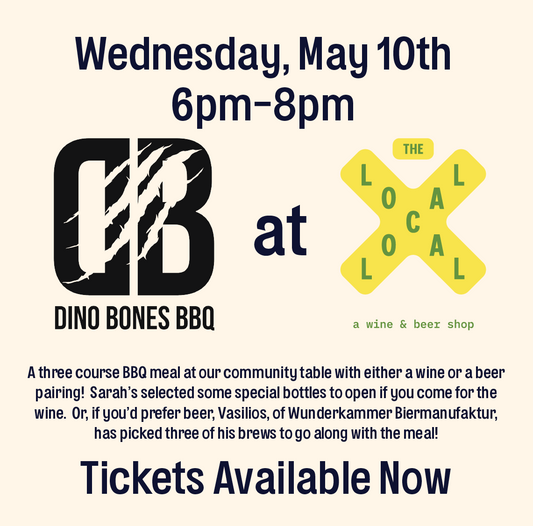 Dino Bones BBQ x The Local - 6pm-8pm - 5/10/23